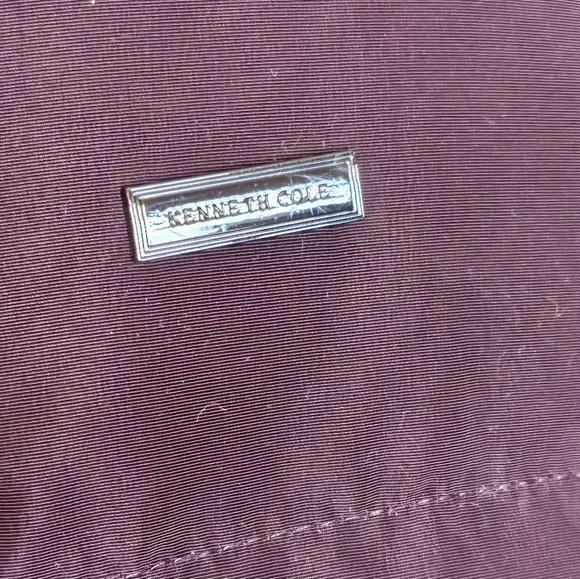 Kenneth Cole Plum Purple Feather Down Mid Trench Coat Jacket Parka Sz.M - Picture 7 of 9